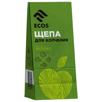 107329 Щепа для копчения Ecos ЯБЛОНЯ 200гр-1