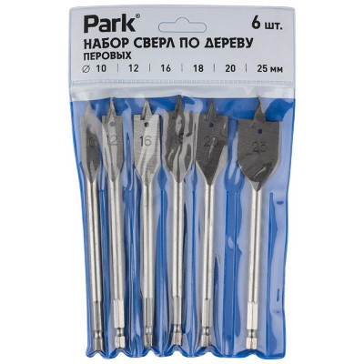 107351 Набор сверл по дереву перовых (6шт )-3