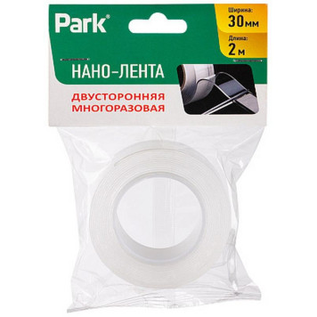 108110 Нано-лента двусторонняя клейкая многоразовая Park-2