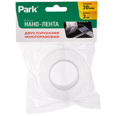 108111 Нано-лента двусторонняя клейкая многоразовая Park-2