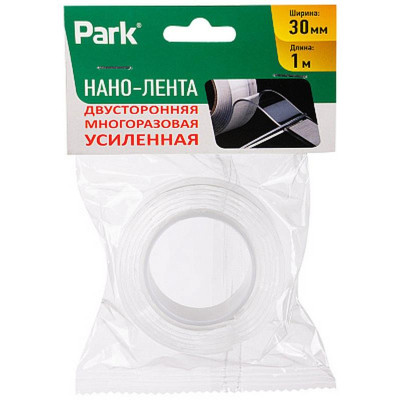 108113 Нано-лента двусторонняя клейкая многоразовая усиленная Park-2