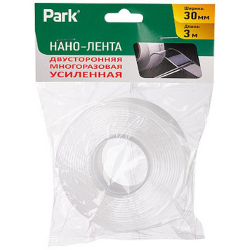 108115 Нано-лента двусторонняя клейкая многоразовая усиленная Park-2
