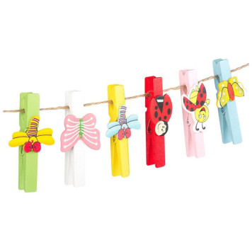 109014 Прищепки декоративные Park 'Летний день' 6 шт-2