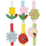 109015 Прищепки декоративные Park 'Цветы' 6 шт