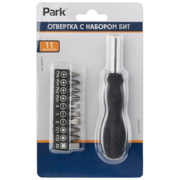 109102 Отвертка с набором бит Park, 11 предметов-3