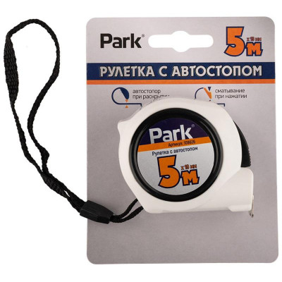 109626 Рулетка Park с автостопом 5мx19мм-2