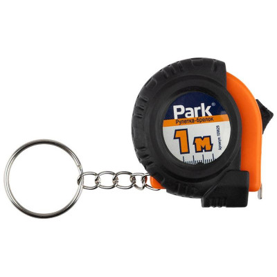 109628 Рулетка-брелок Park 1м с прорезиненным корпусом-3