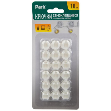 110693 Крючки самоклеящиеся Park 18 шт