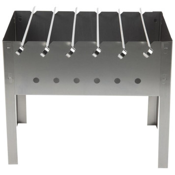 182542 Мангал ECOS сборно-разборный 400х240х350мм, 0.50мм с 6 шампурами-2