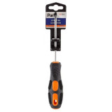 356005 Отвертка шлицевая SL4 x100мм, двухкомпонентная рукоятка OTV005DK