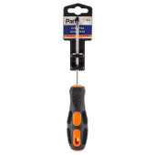 356005 Отвертка шлицевая SL4 x100мм, двухкомпонентная рукоятка OTV005DK