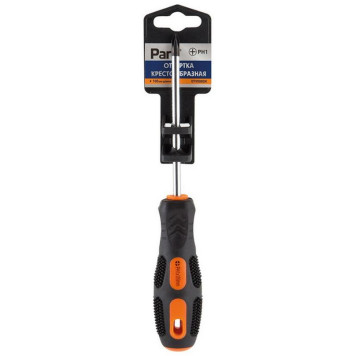 356008 Отвертка крестовая РН1х10см, двухкомпонентная рукоятка OTV008DK