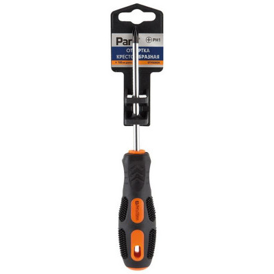 356008 Отвертка крестовая РН1х10см, двухкомпонентная рукоятка OTV008DK