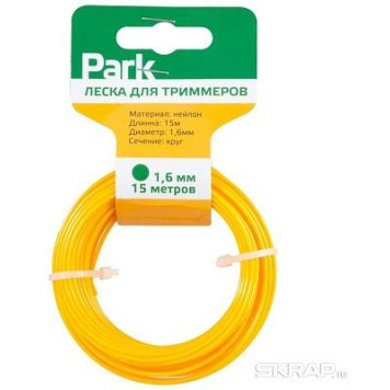 990594 Леска для триммеров Park 1,6мм, 15м, круг