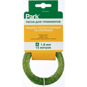 990619 Леска для триммеров Park 1.6мм, 15м, квадрат перекрученный со стержнем-3