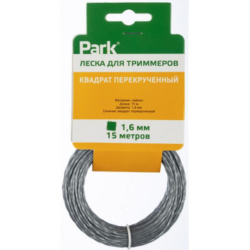 990628 Леска для триммеров Park 1.6мм, 15м, квадрат перекрученный-3