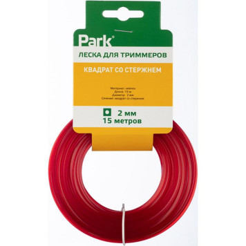990634 Леска для триммеров Park 2.0мм, 15м, квадрат со стержнем-3