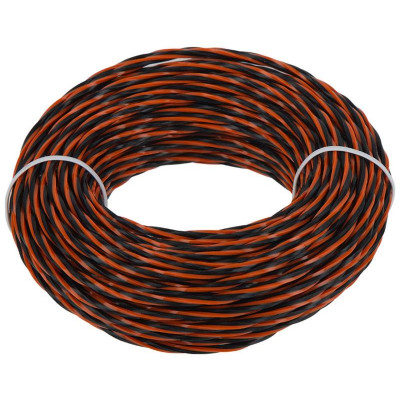 990641 Леска для триммеров двухкомпонентная перекрученная ' Шахматы' Park 3.0мм, 15м, квадрат