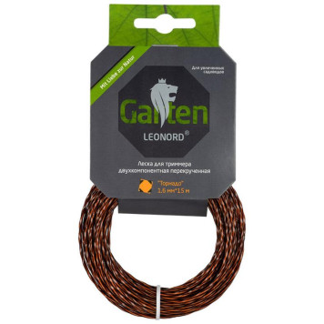 990642 Леска для триммеров двухкомпонентная перекрученная ' Торнадо' Park 1.6мм, 15м, квадрат-3