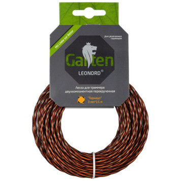 990644 Леска для триммеров двухкомпонентная перекрученная ' Торнадо' Park 3.0мм, 15м, квадрат-3