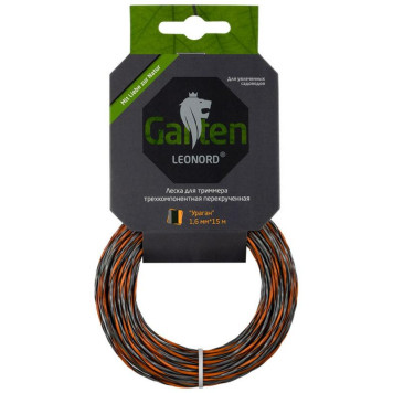 990648 Леска для триммеров трехкомпонентная перекрученная ' Ураган' Park 1.6мм, 15м, квадрат-3