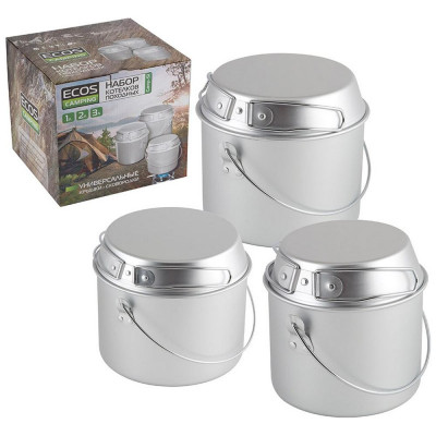 991008 Набор ECOS котелков походных Camp-S1