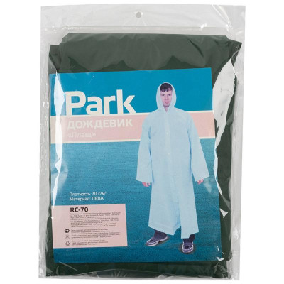 999107 Дождевик-плащ Park RC-70, размер L зеленый-1