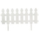 999136 Забор ' Штакетник' декоративный L=2м, H=21см (4шт по 50см и 8 ножек) белый