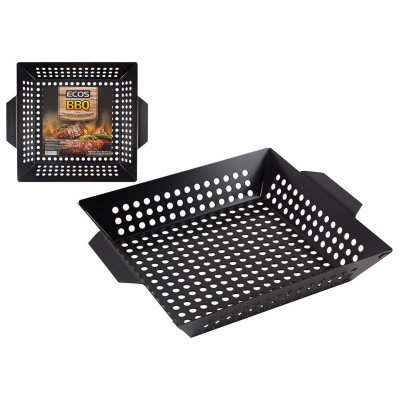 999627 Решетка для гриля квадратная с антипригарным покрытием ECOS 3009D (35х30х6см)