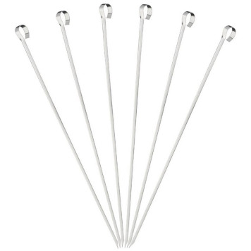 999715 Набор шампуров ECOS 450*10*0.7мм, угловой, без витка, 6шт