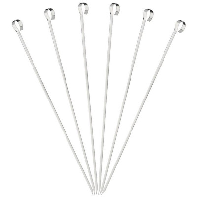 999715 Набор шампуров ECOS 450*10*0.7мм, угловой, без витка, 6шт