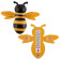 003563 Термометр уличный "Пчелка Gigi"