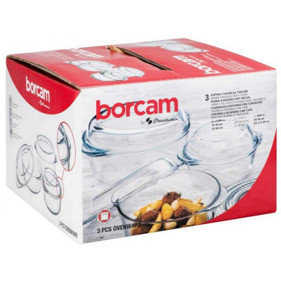 159021 Набор посуды для СВЧ 3 предм (1л+1.5л+2л)