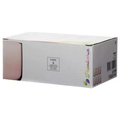 420112P Набор стаканов ICONIC 6шт 280мл розовый-1