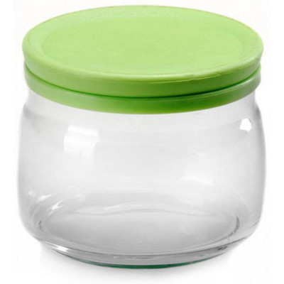 43002SLB Банка ЧЕШНИ 420мл с крышкой зеленого цвета