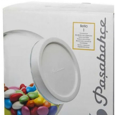 43994B Банка с белой пласт. крышкой БЕЛЛА 2140мл-2