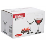 44412B Набор бокалов BISTRO 6шт 225мл (красное вино)