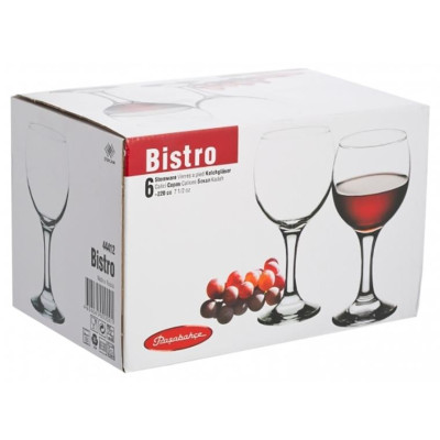 44412B Набор бокалов BISTRO 6шт 225мл (красное вино)