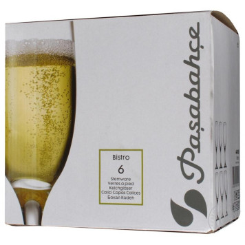 44419B Набор бокалов BISTRO 6шт 190мл (шампанское)