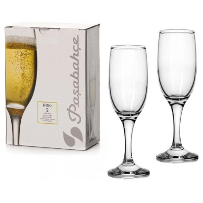44419B2 Набор бокалов BISTRO 2шт 190мл (шампанское)