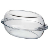 59022 Посуда для СВЧ овальная с крышкой 2+2л (утятница)
