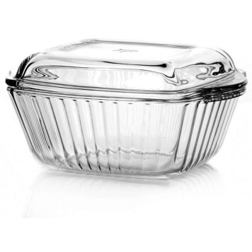 59394 Посуда для СВЧ форма квадратная б/крышки 3.2л-1