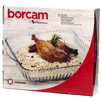 59394 Посуда для СВЧ форма квадратная б/крышки 3.2л-3