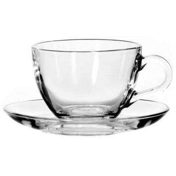 97948B Чашка с блюдцем БЕЙЗИК 6 персон 215мл