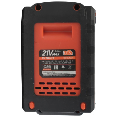 Батарея аккумуляторная BR 21V(Max) Li-ion 3,0Ah UES (180301123)-6