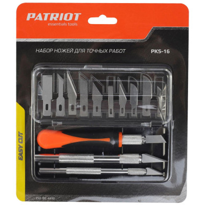 Набор ножей PATRIOT PKS 16 для точных работ (350004410)-3