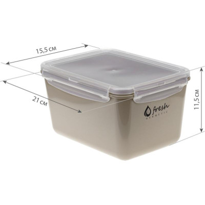 М1425 Емкость д/продуктов 'Фреш' 2.3л (капучино)-1