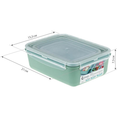 М1426 Набор емкостей д/продуктов 'Фреш' 3шт (0.4/0.8/1.4л) фисташковый-1