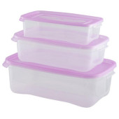 Набор контейнеров 3шт д/СВЧ Каскад (0.7/1.2/2.2л) С59003