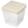 221101225/01 Набор контейнеров для продуктов "Asti" квадратные 1.0л х 3шт светло-бежевый